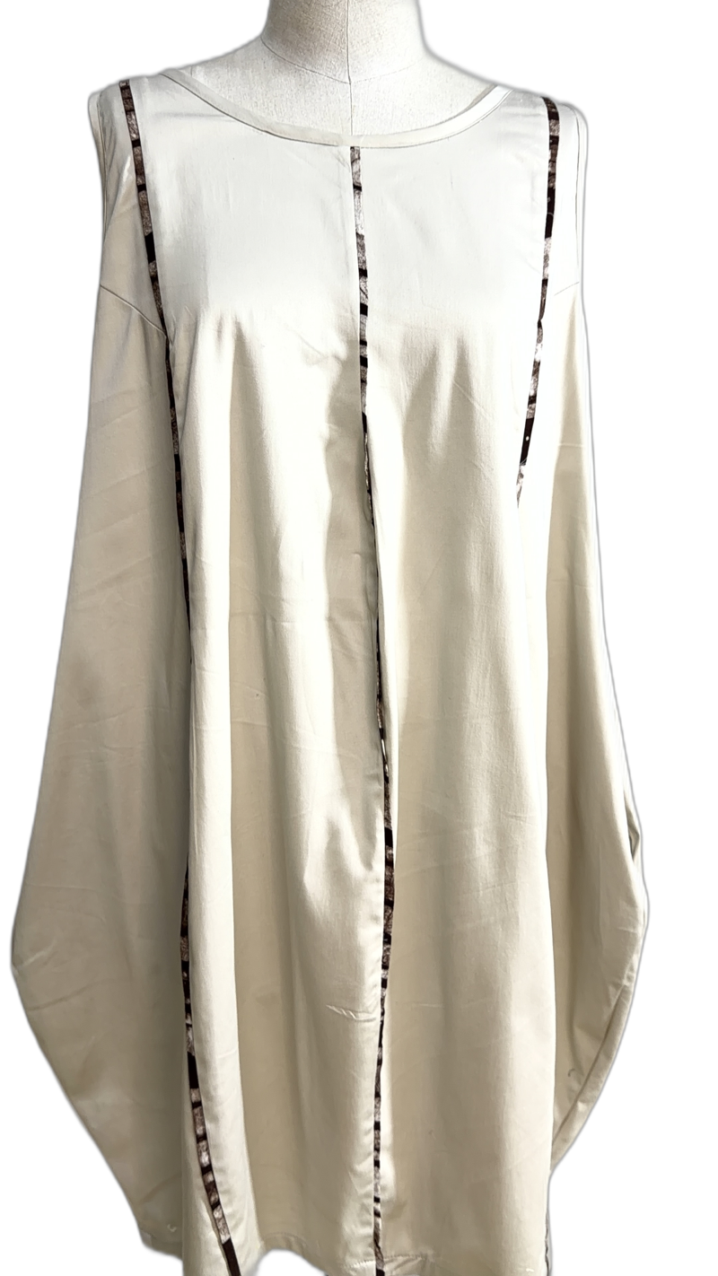 Balloon Tie And Dye Trimm Dress