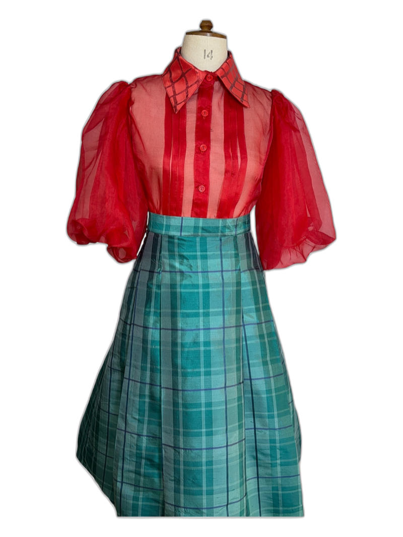 Two Piece Set - Silk Organza & Dupioni Silk