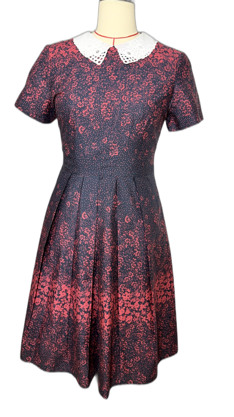 Pleated Cotton Dress