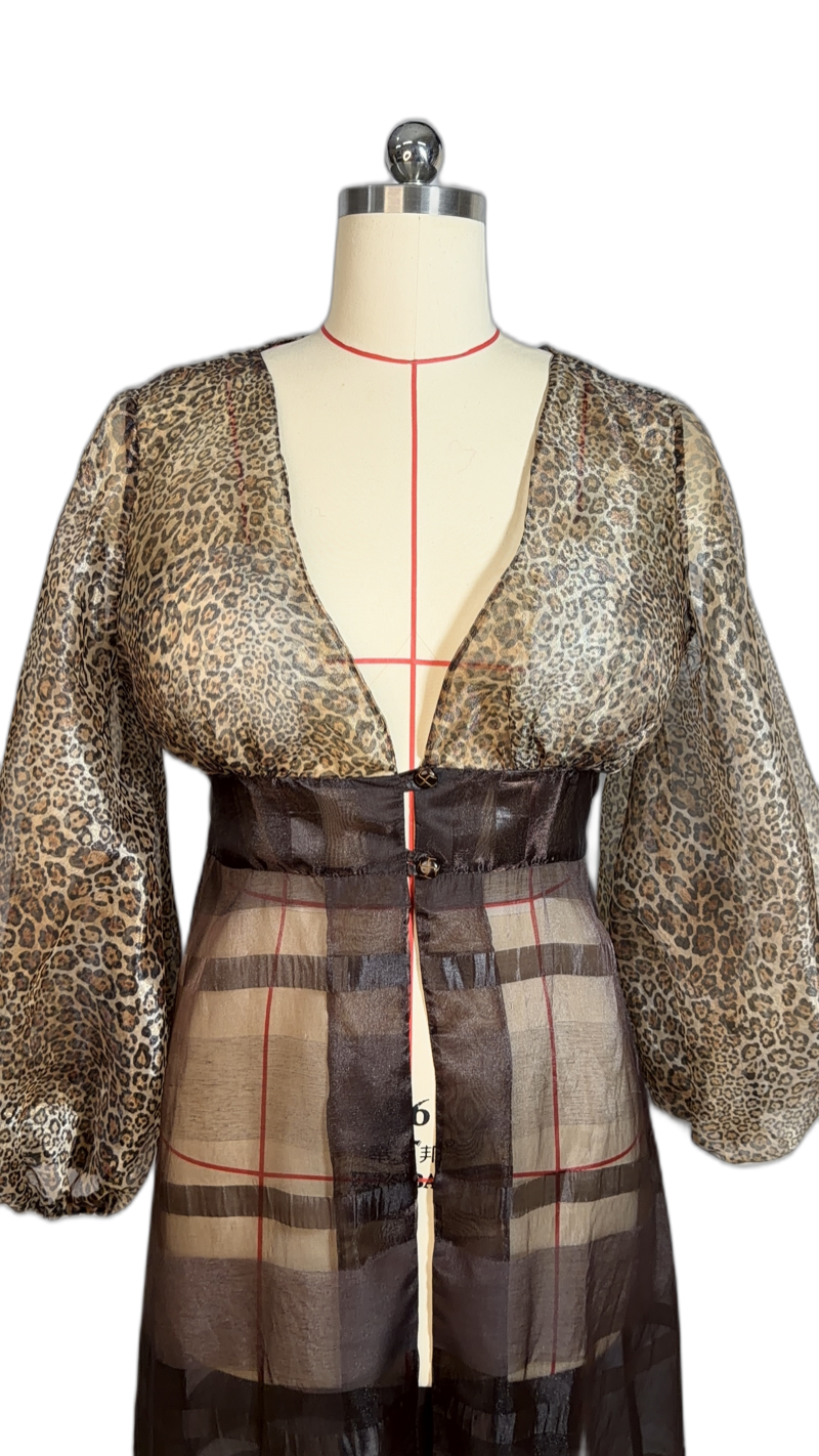 Long Overtop with Balloon Sleeves