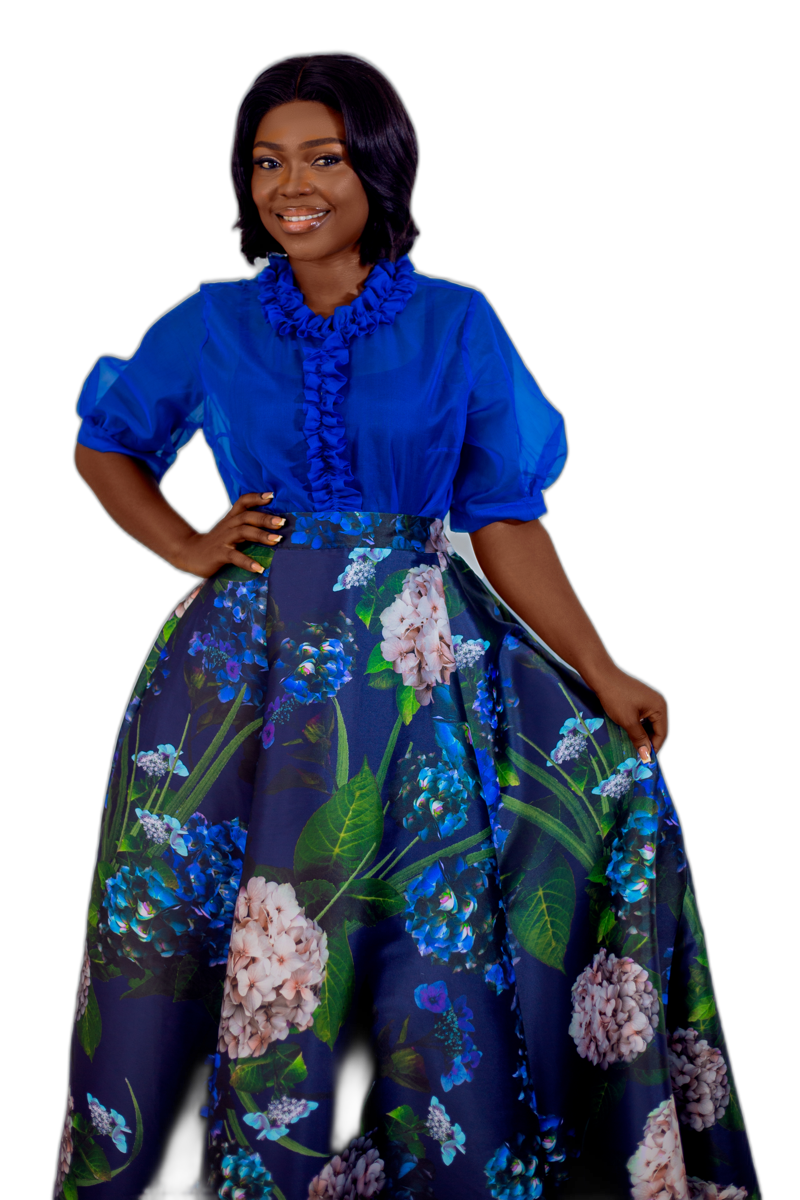 Two Piece Set - Silk Organza & Bridal Satin